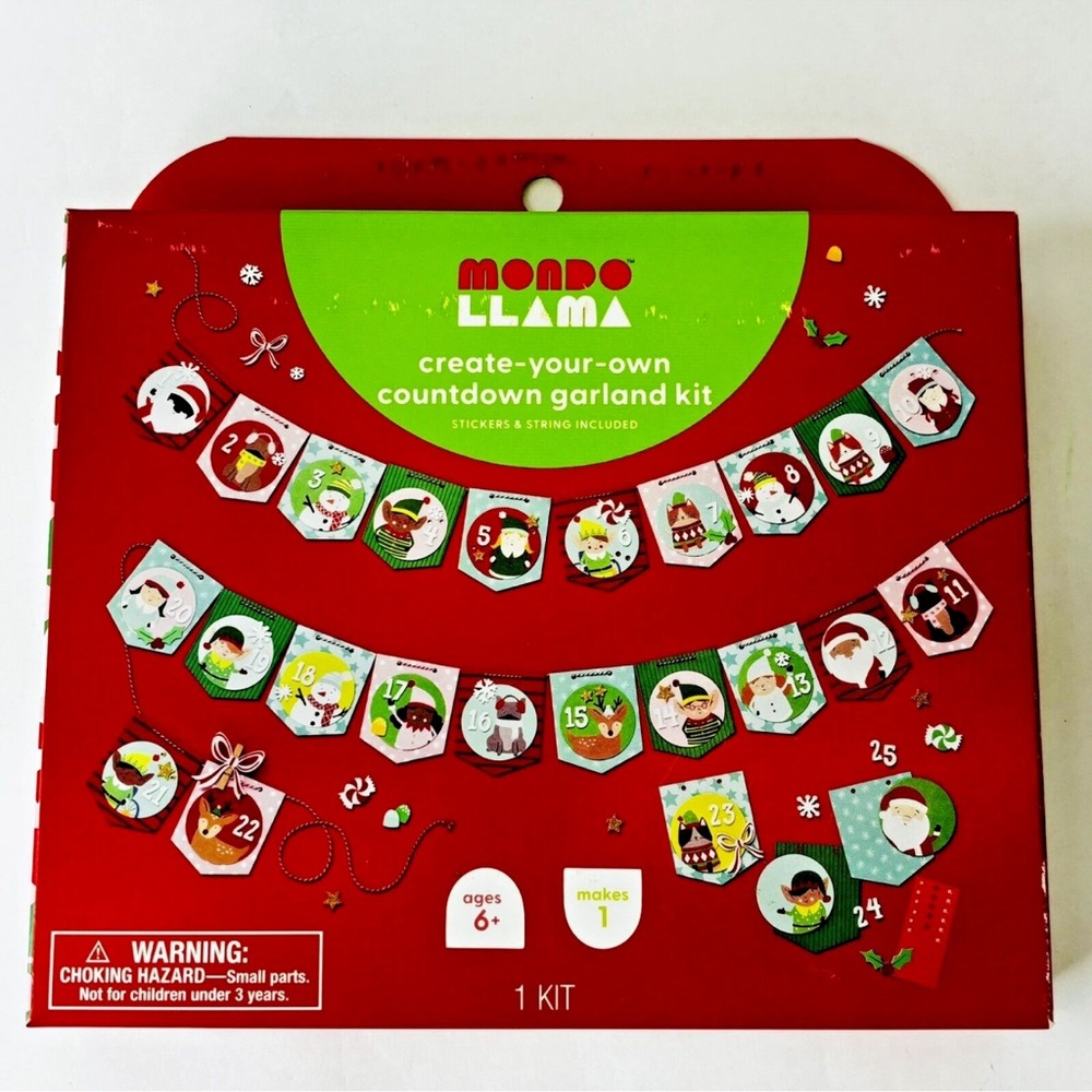 Mondo Llama Countdown Garland Kit (set of 2
